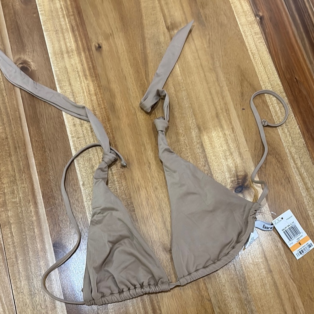 Bar III Women's Tan Bikini Top